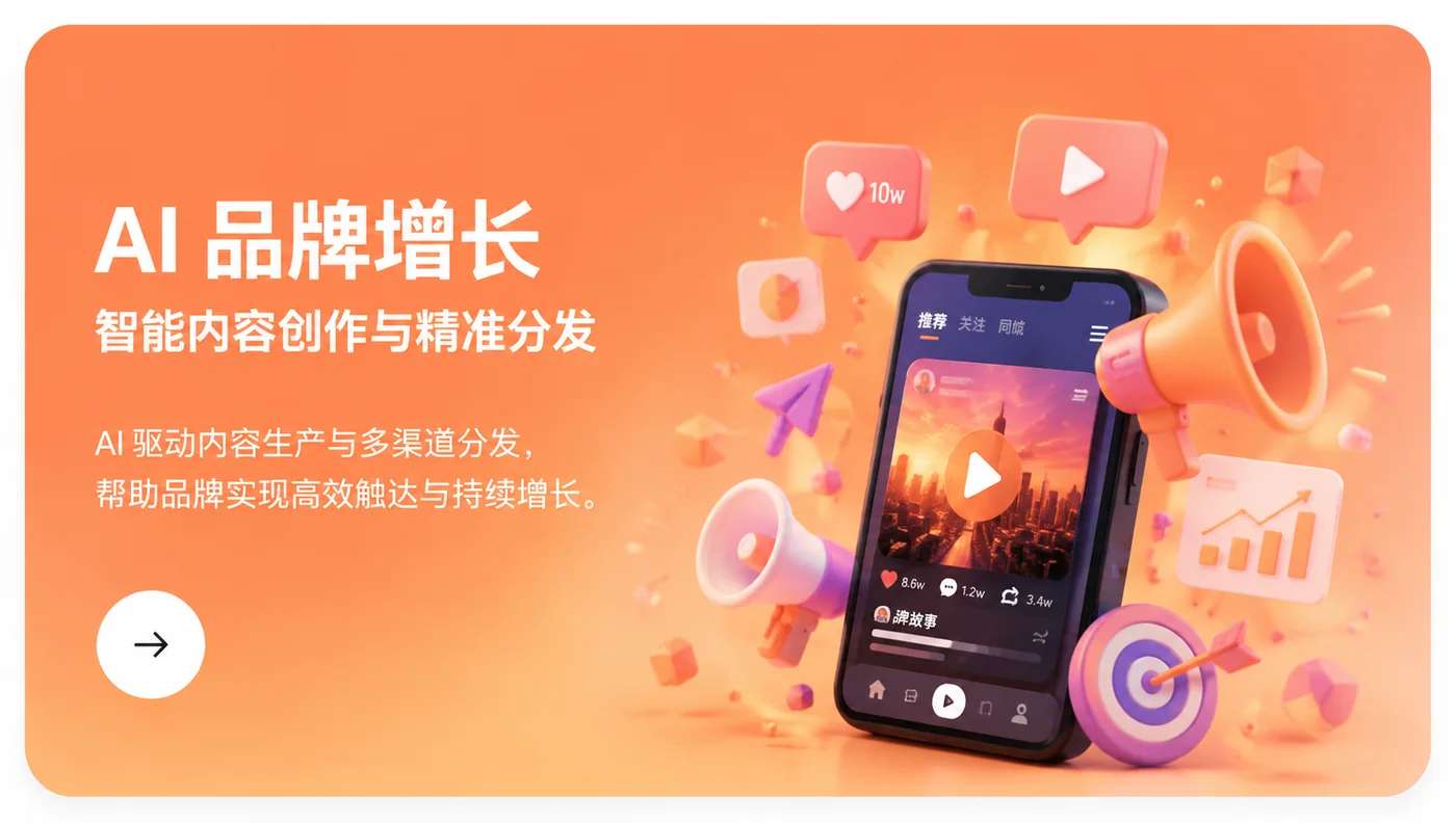 AI 品牌增长：智能内容创作与精准分发